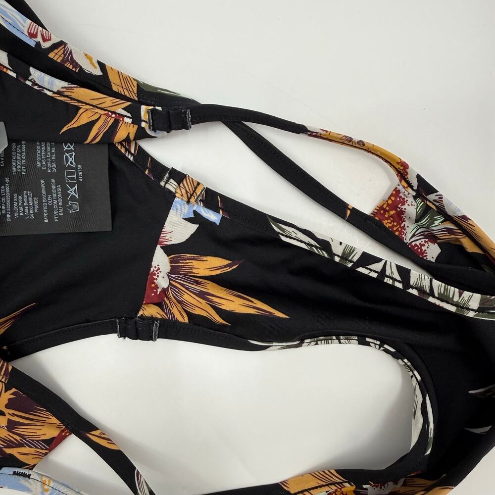 Volcom Bikini Bottom SZ Extra Small Simply Ink Tropakill Hipster NWT Floral Full - Picture 13 of 16
